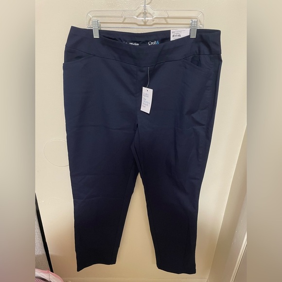 ✨NWT Croft & Barrow Blue Dress Pants Size 18 - Picture 1 of 9